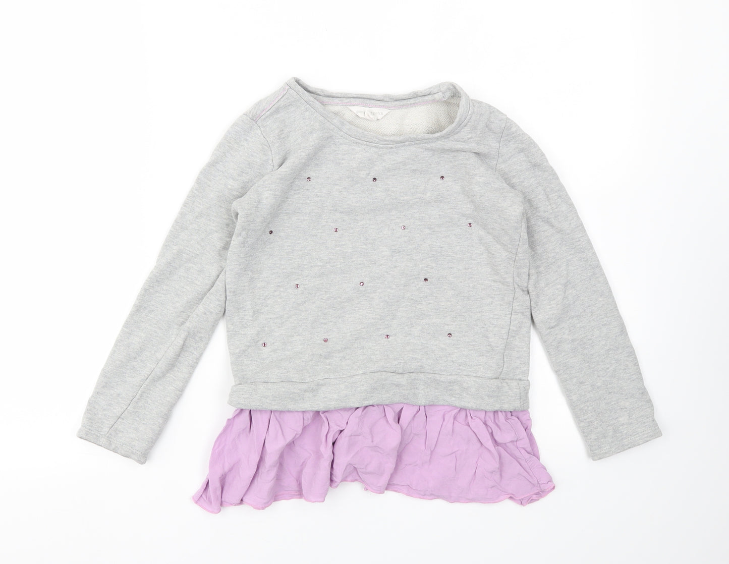 Pumpkin Patch Girls Grey   Pullover Jumper Size 9 Years