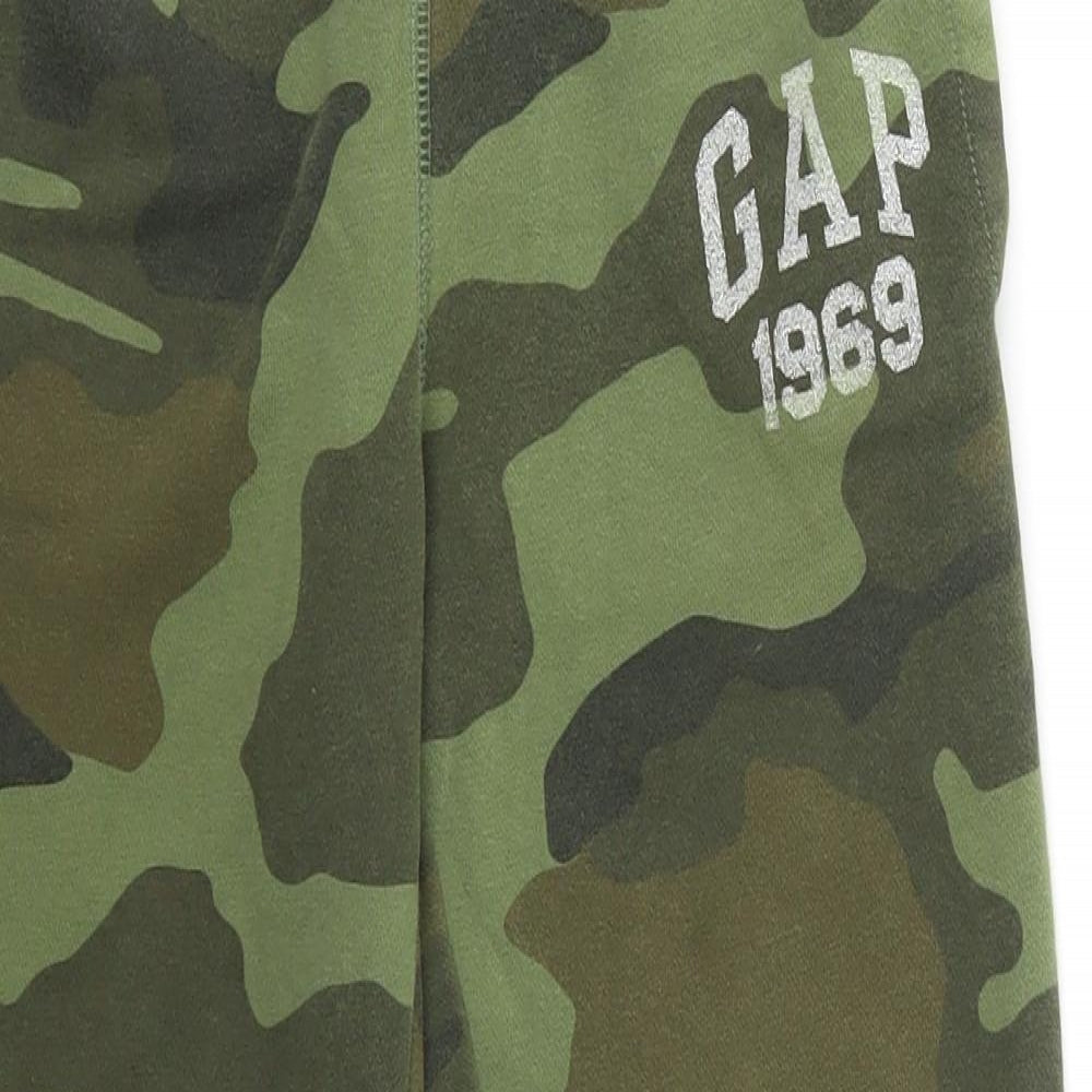 Gap Boys Green Camouflage  Jogger Trousers Size M