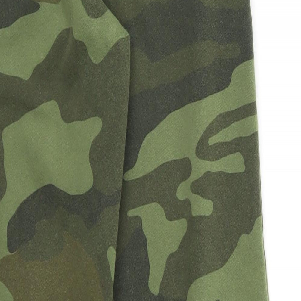 Gap Boys Green Camouflage  Jogger Trousers Size M