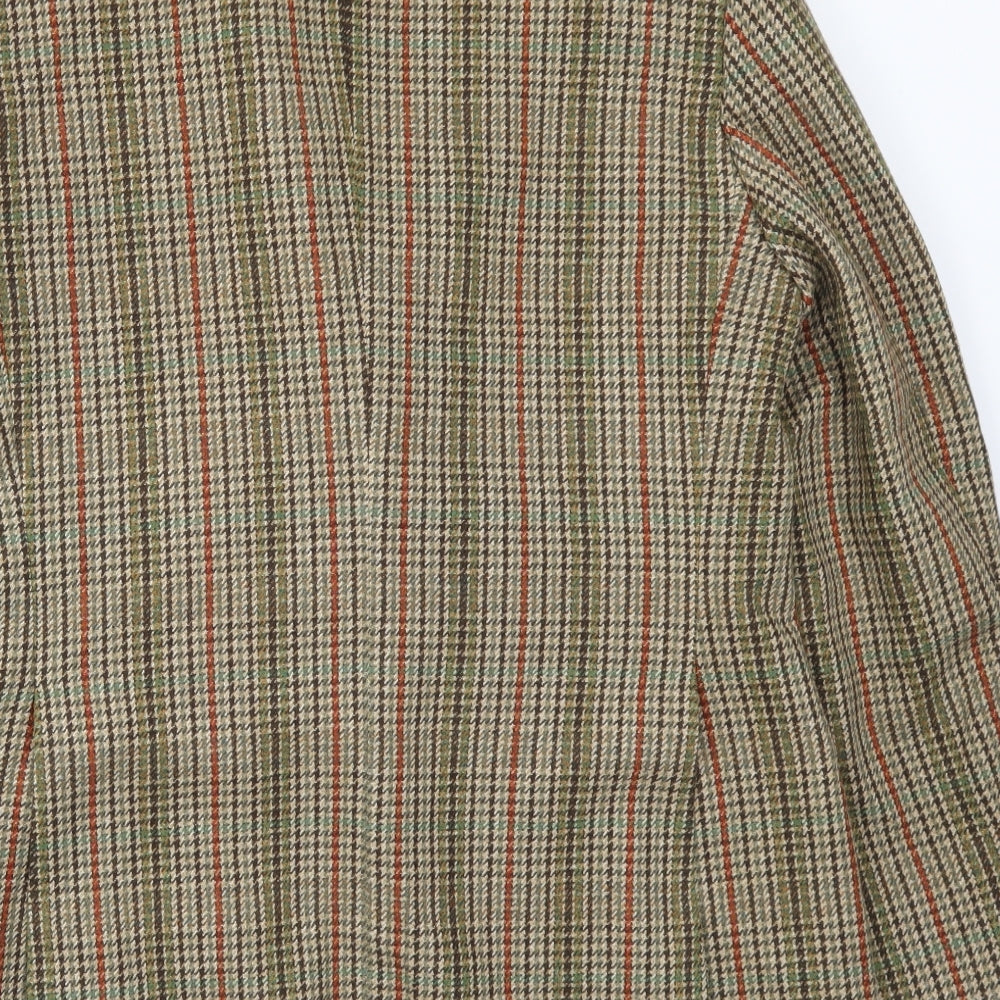 AUTIN REED Mens Brown Check  Jacket Blazer Size 42