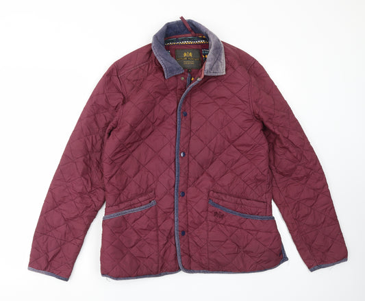 Front view of ASYLUM HERITAGE women’s red jacket coat, size S