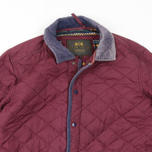 ASYLUM HERITAGE Womens Red   Jacket Coat Size S