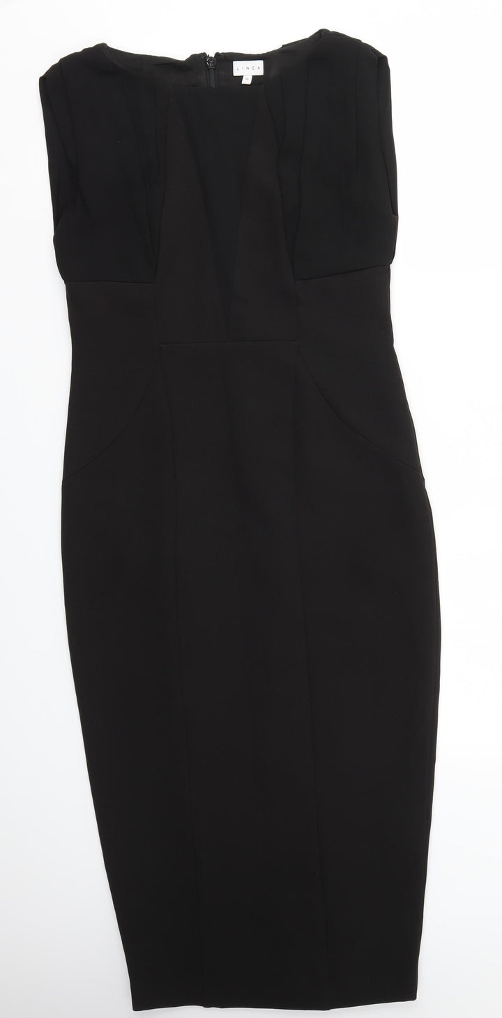 Linea Womens Black   A-Line  Size 10