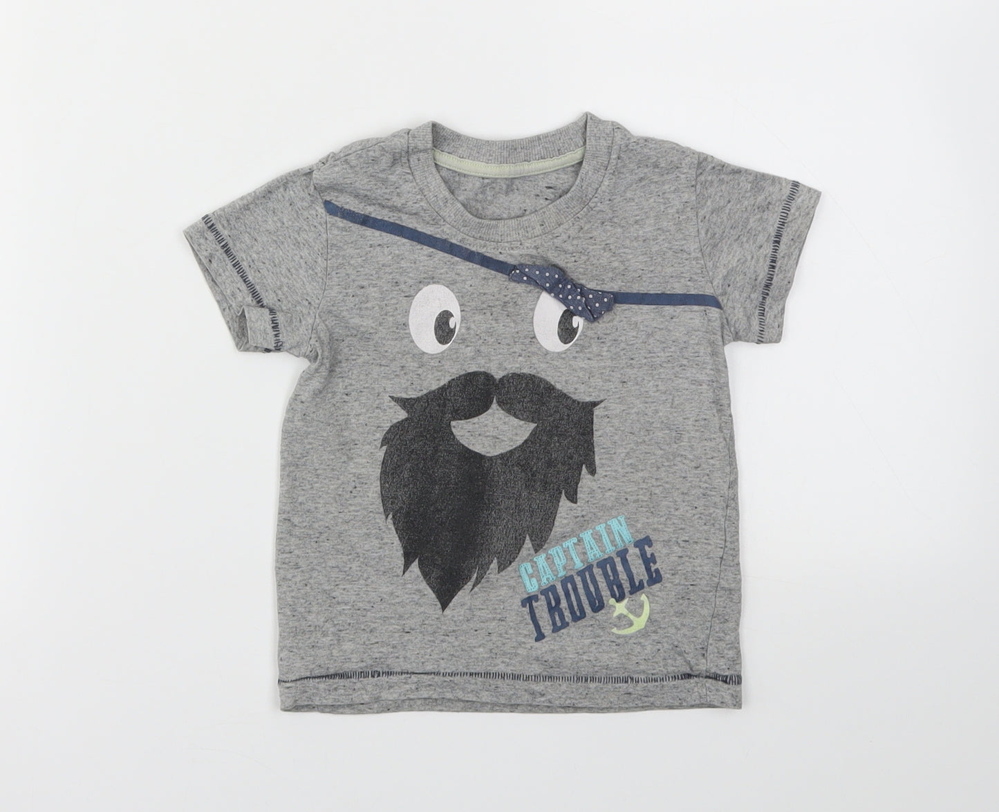 Matalan Boys Grey   Basic T-Shirt Size 12-18 Months