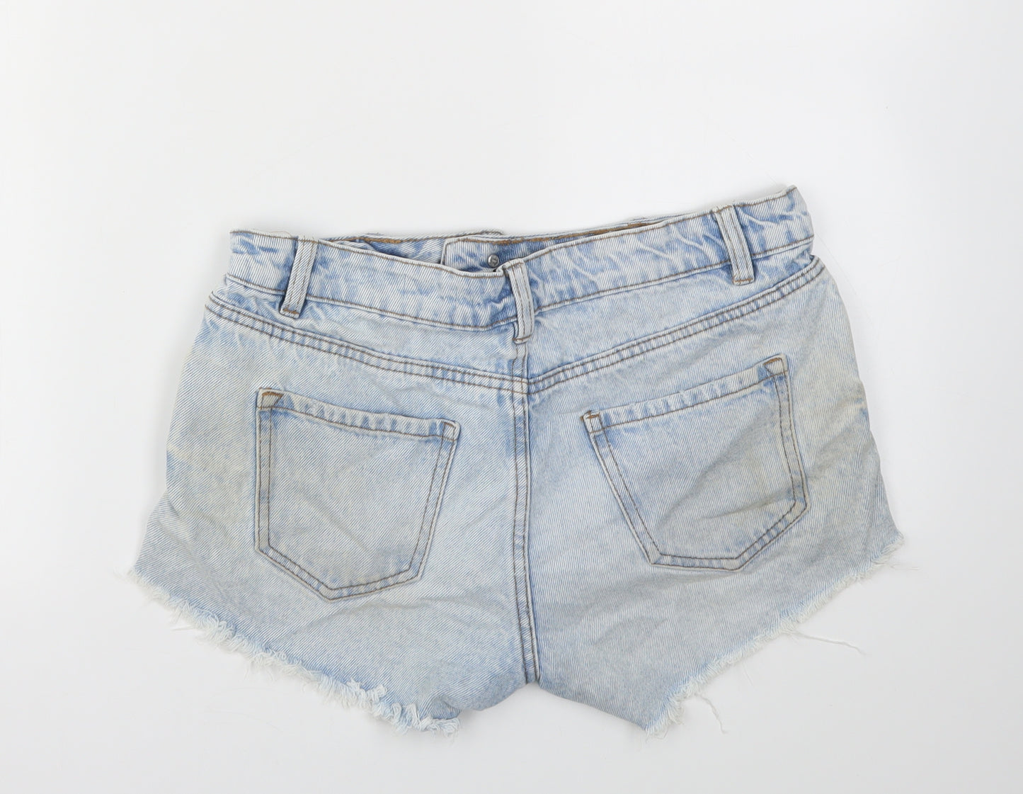 New Look Womens Blue   Cut-Off Shorts Size 10