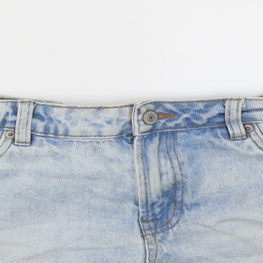 New Look Womens Blue   Cut-Off Shorts Size 10