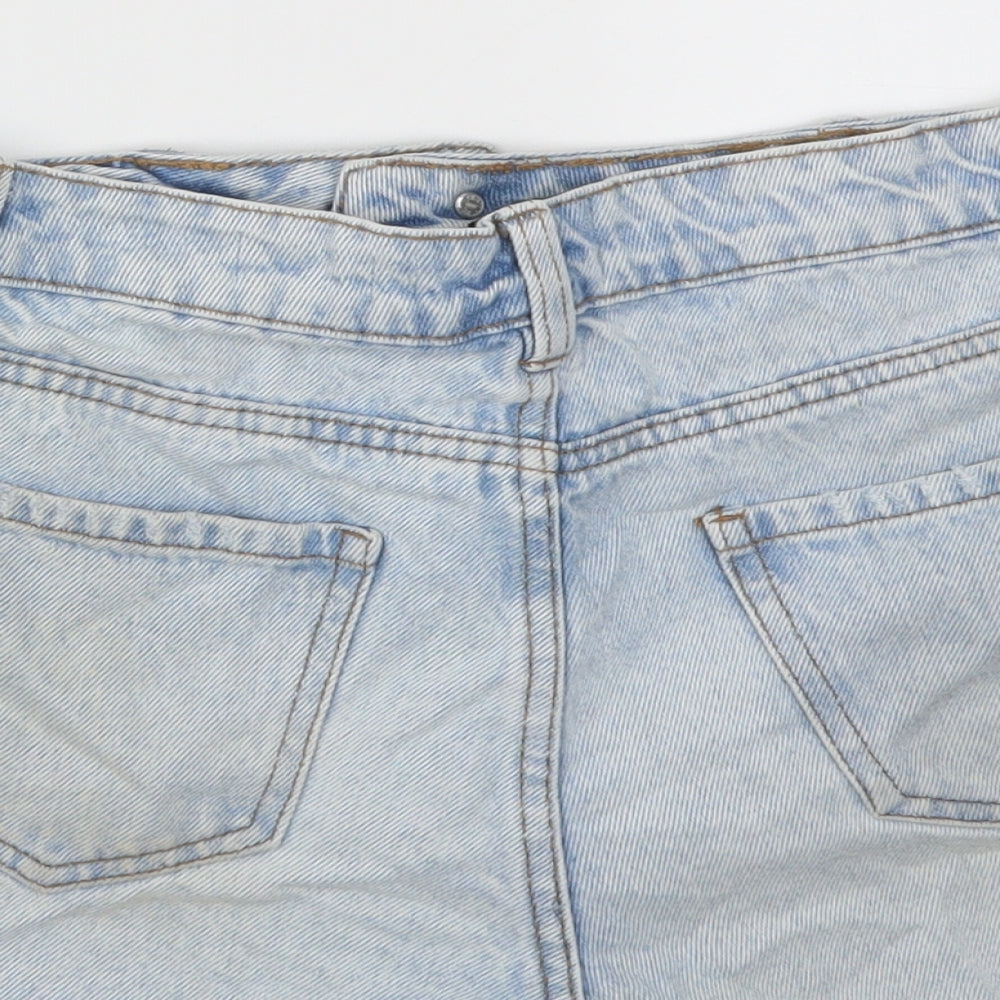 New Look Womens Blue   Cut-Off Shorts Size 10