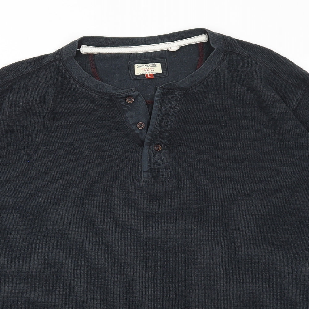NEXT Mens Black    T-Shirt Size L