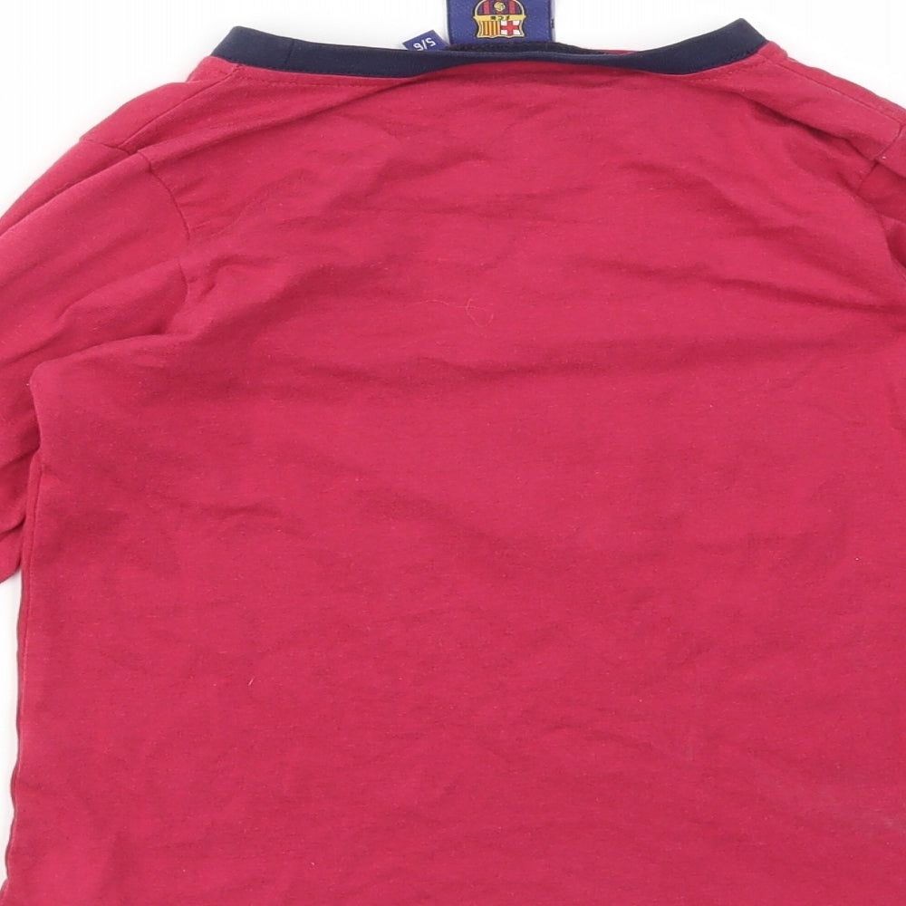 FCB Boys Red   Basic T-Shirt Size 5-6 Years