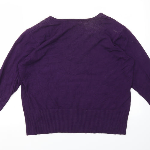 Roman Womens Purple   Pullover Jumper Size 18