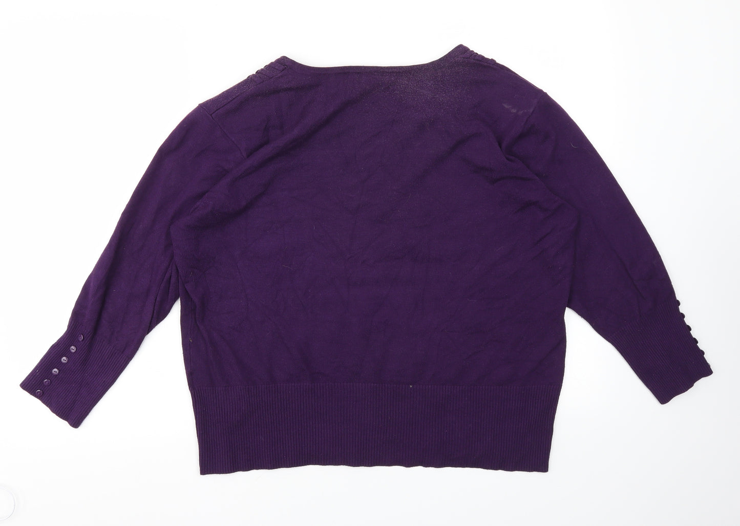 Roman Womens Purple   Pullover Jumper Size 18