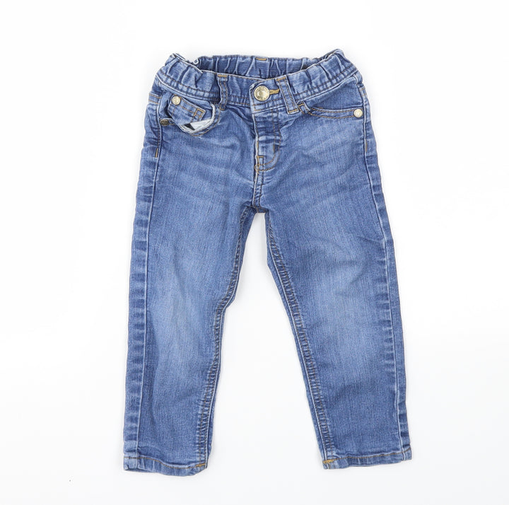 M Girls Blue Capri Jeans Size 18 Months