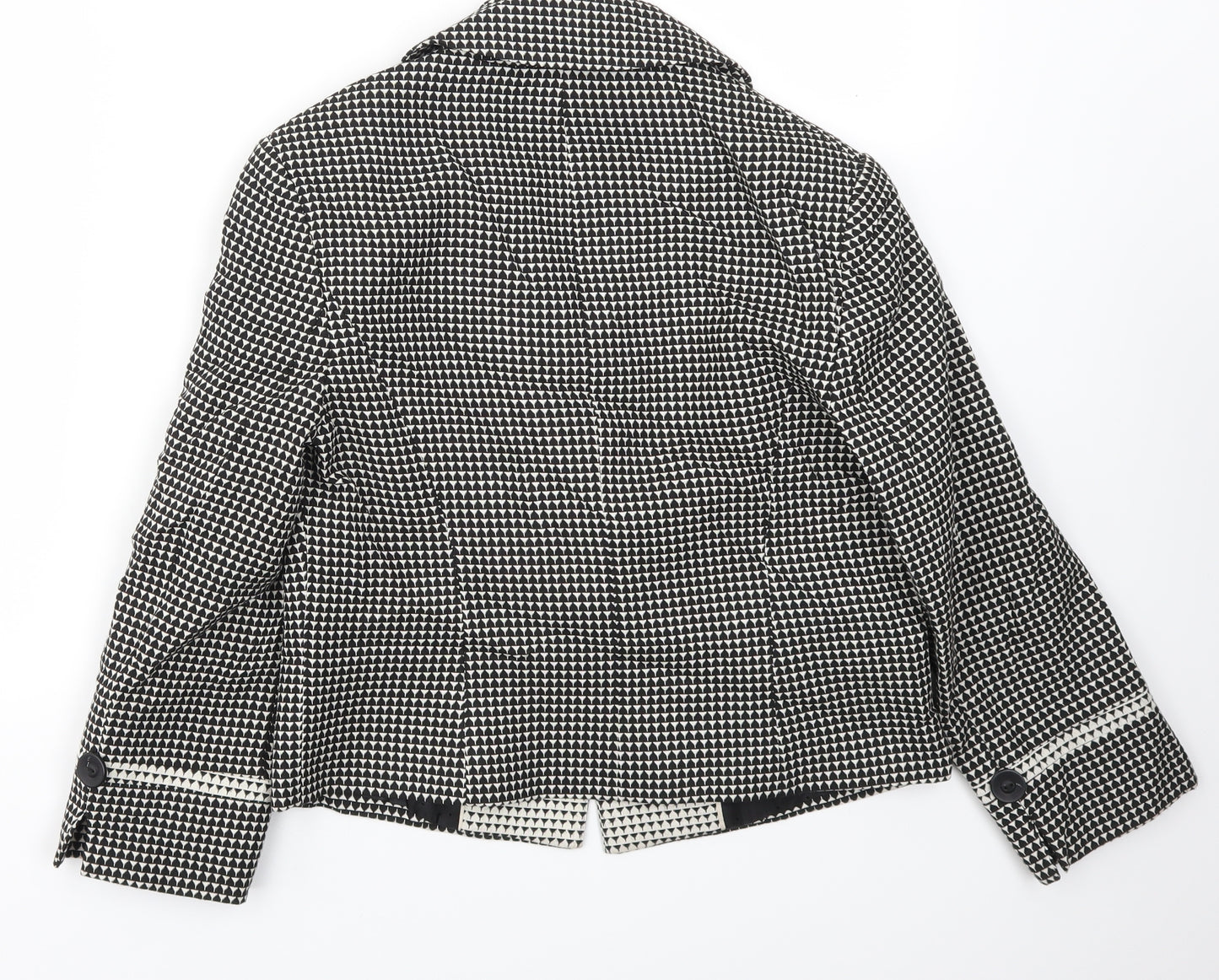 NEXT Womens Black Check  Jacket Blazer Size 10