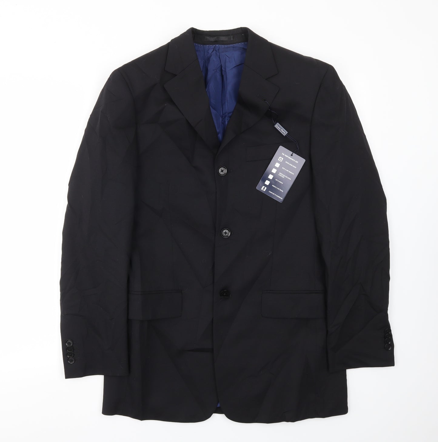LINO  VIERRA Mens Black   Jacket Blazer Size 40