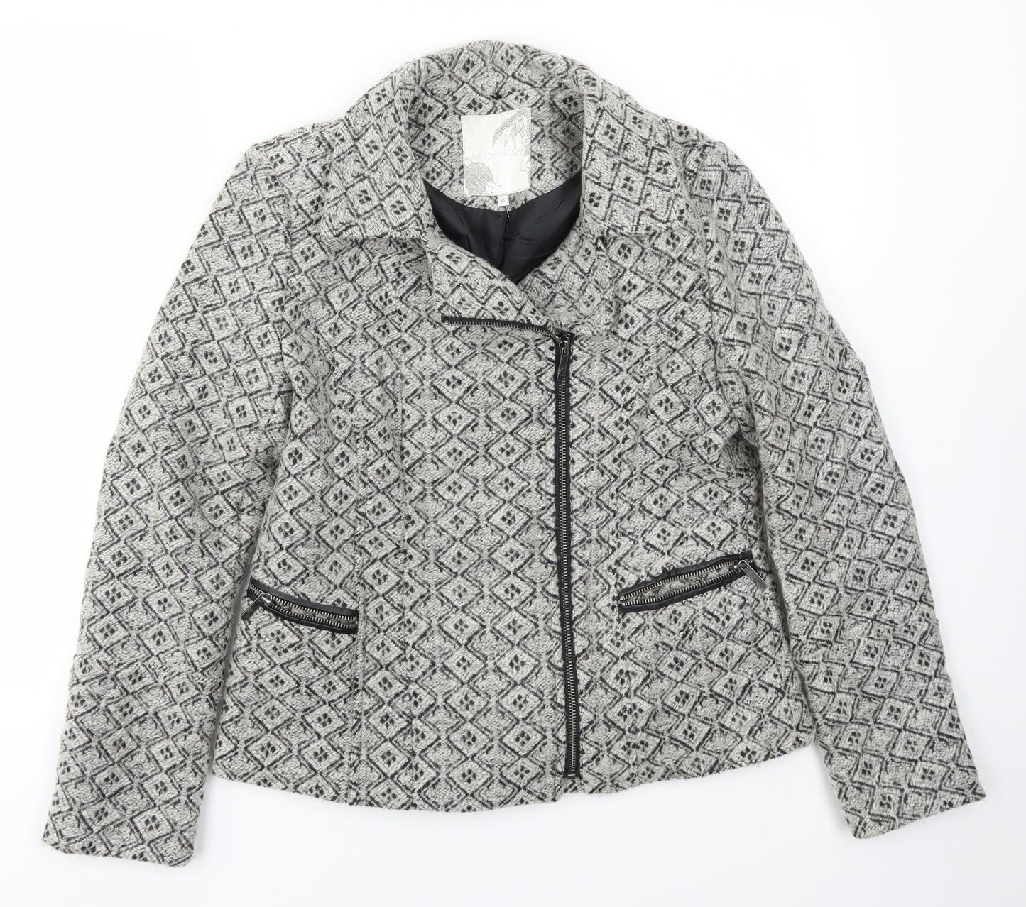 Debenhams Womens Grey   Jacket Coat Size 12