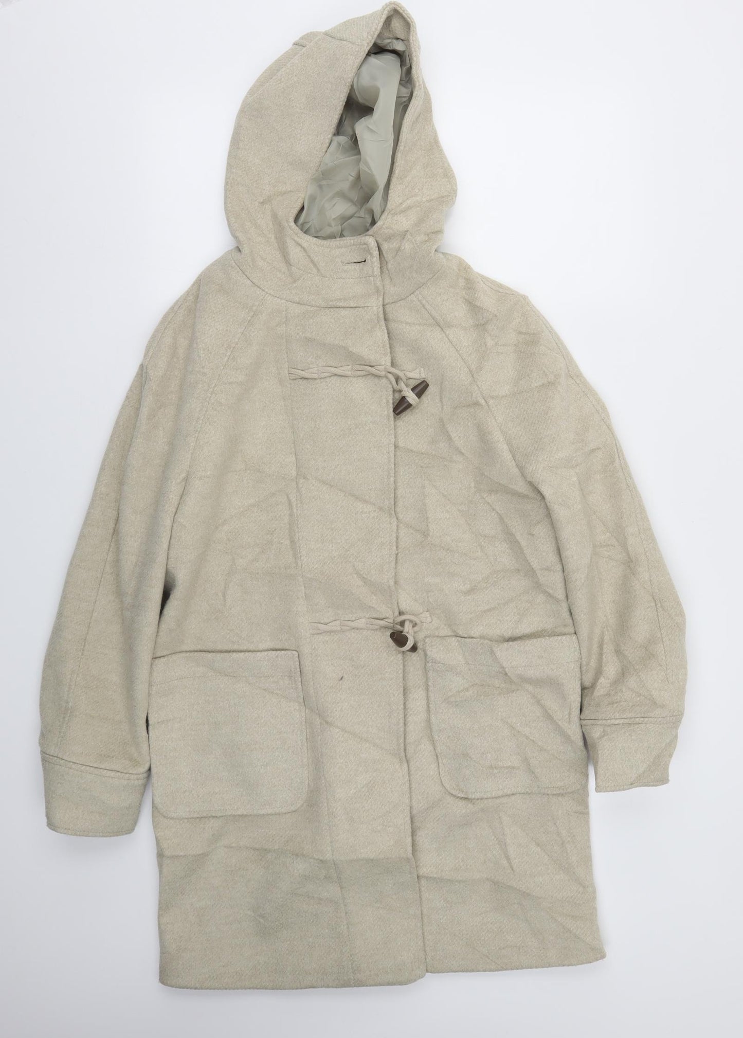 M&S Womens Beige   Jacket Coat Size 8