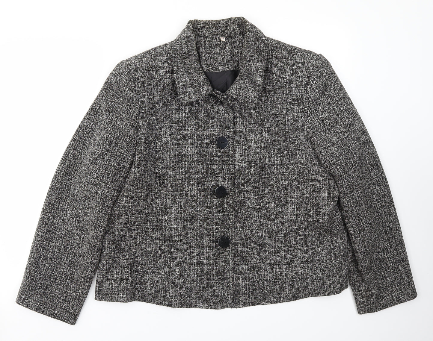 EWM Womens Grey   Jacket Blazer Size 22