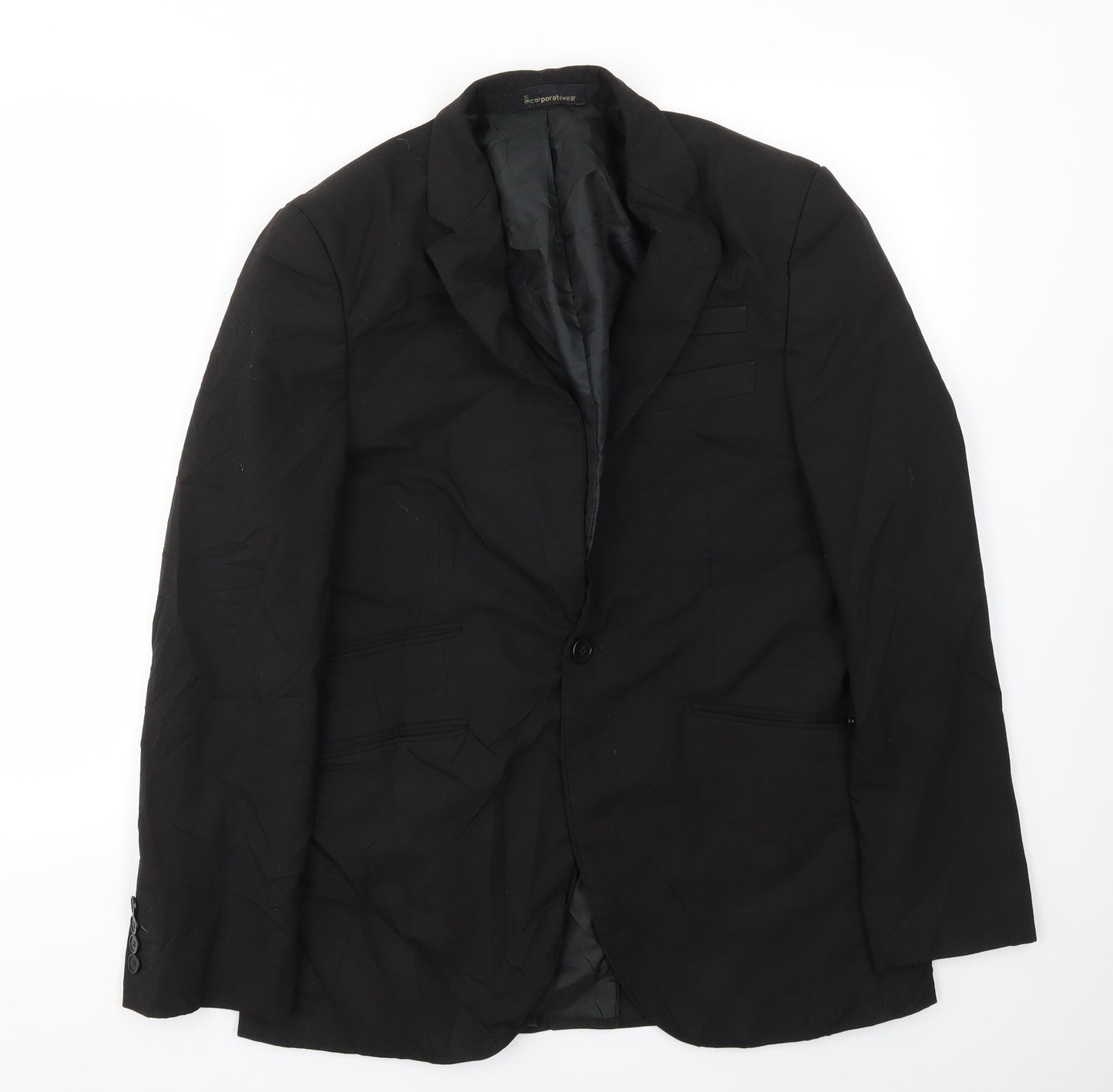 Corporatewear Mens Black   Jacket Blazer Size 38