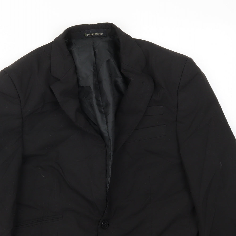 Corporatewear Mens Black   Jacket Blazer Size 38