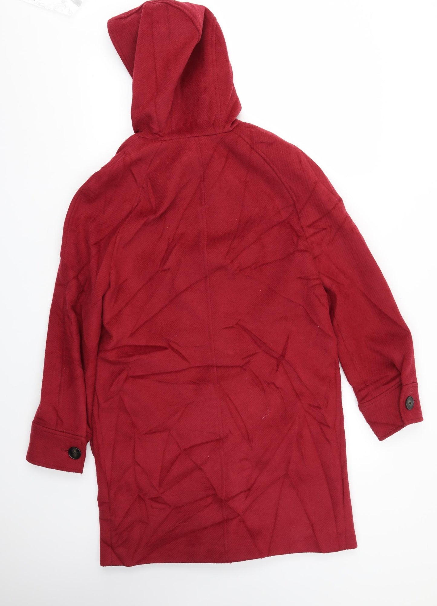 M&S Womens Red   Jacket Coat Size 8