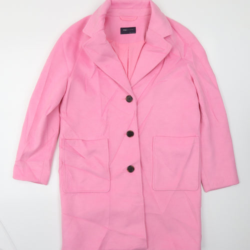 M&S Womens Pink   Jacket Coat Size 12