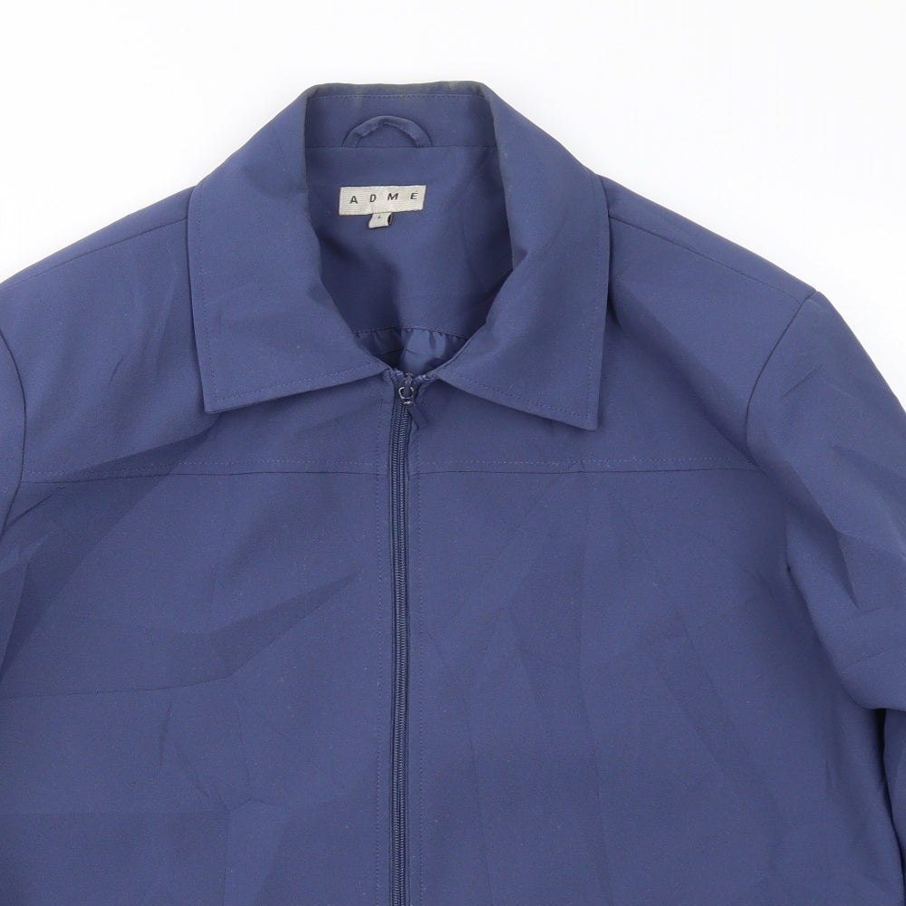 ADME Womens Blue   Jacket Coat Size L