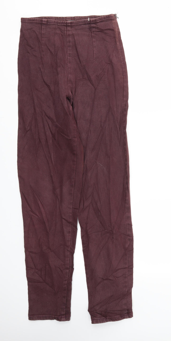 George Womens Red Straight Jeans Size 28 L31 in