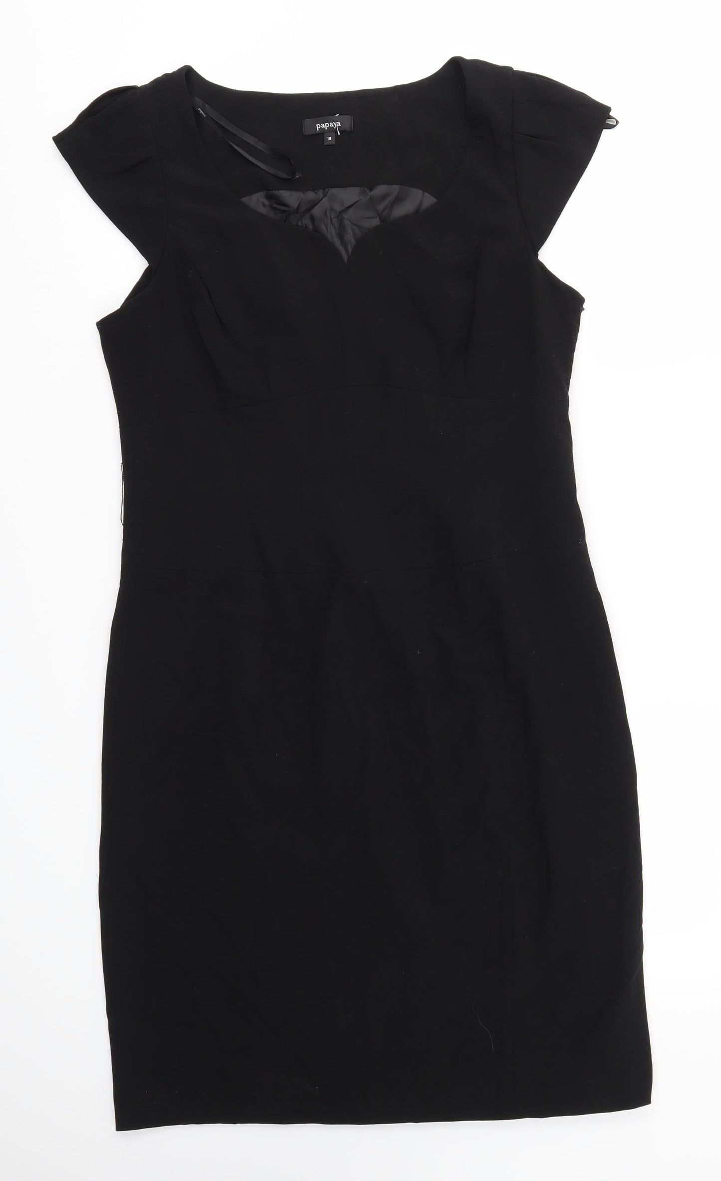 Papaya Womens Black   Fit & Flare  Size 14