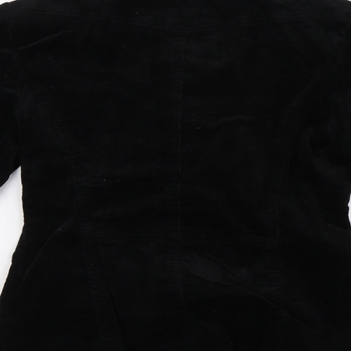 New Look Womens Black  Velvet Jacket Blazer Size 10