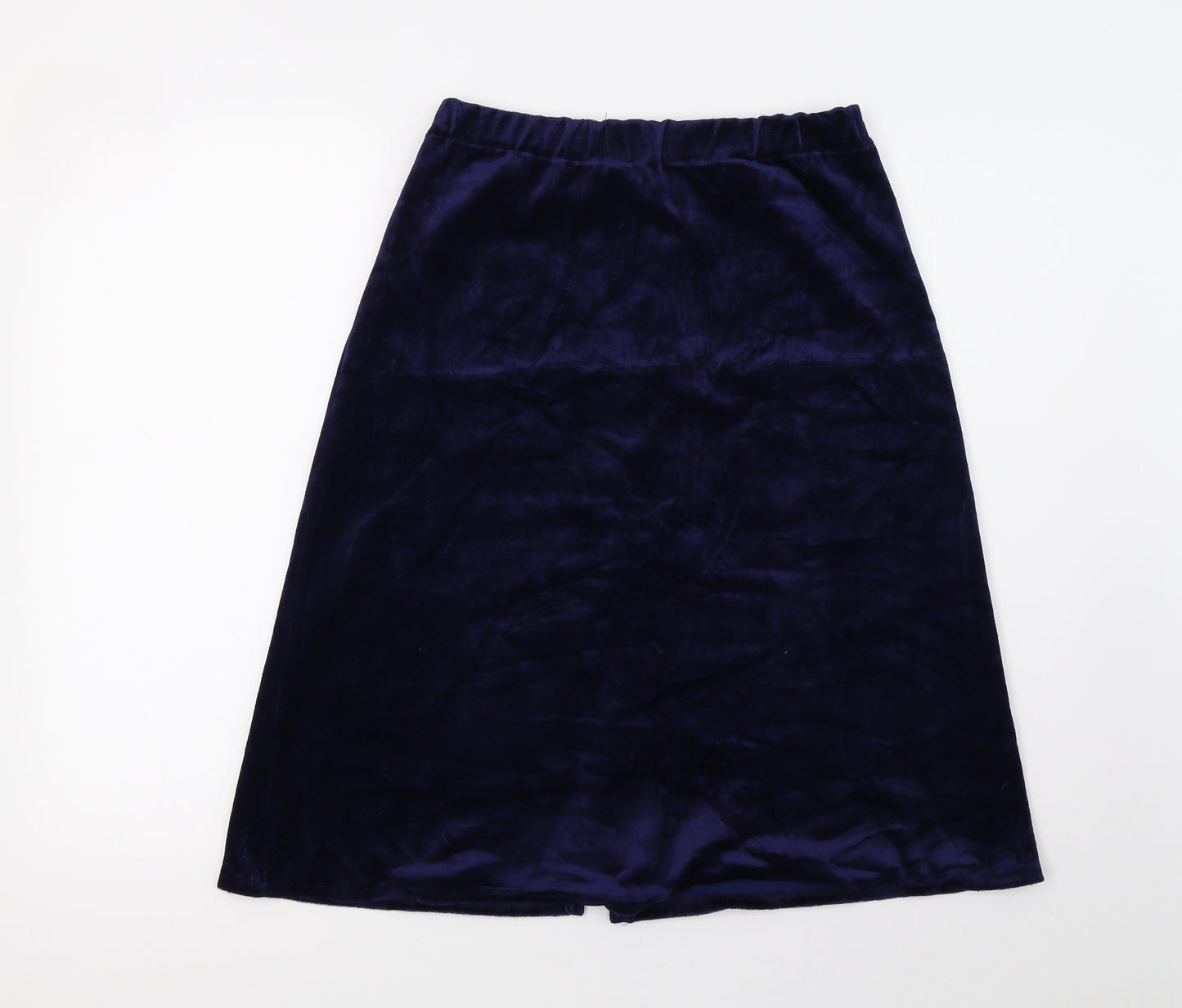 Courtaulds Womens Blue  Velvet A-Line Skirt Size M