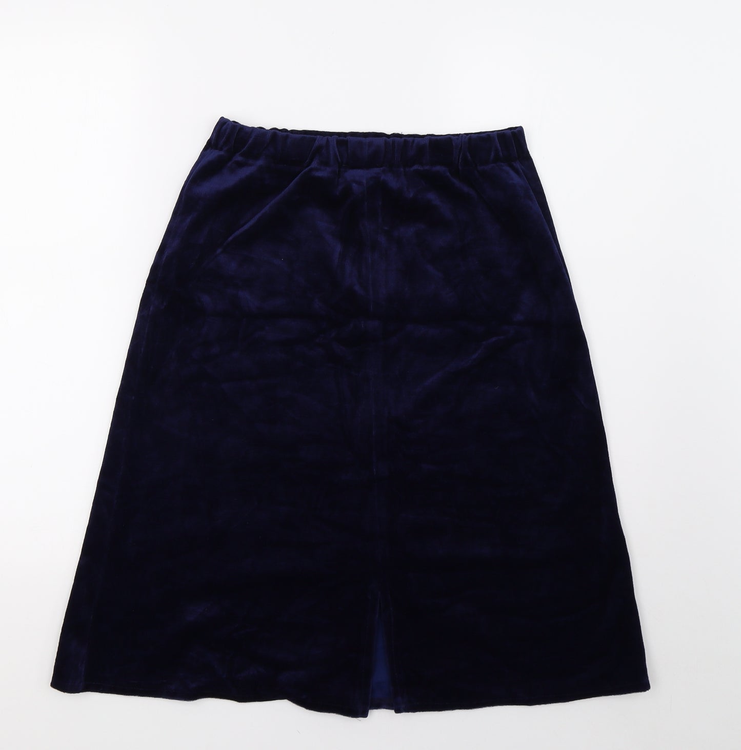 Courtaulds Womens Blue  Velvet A-Line Skirt Size M