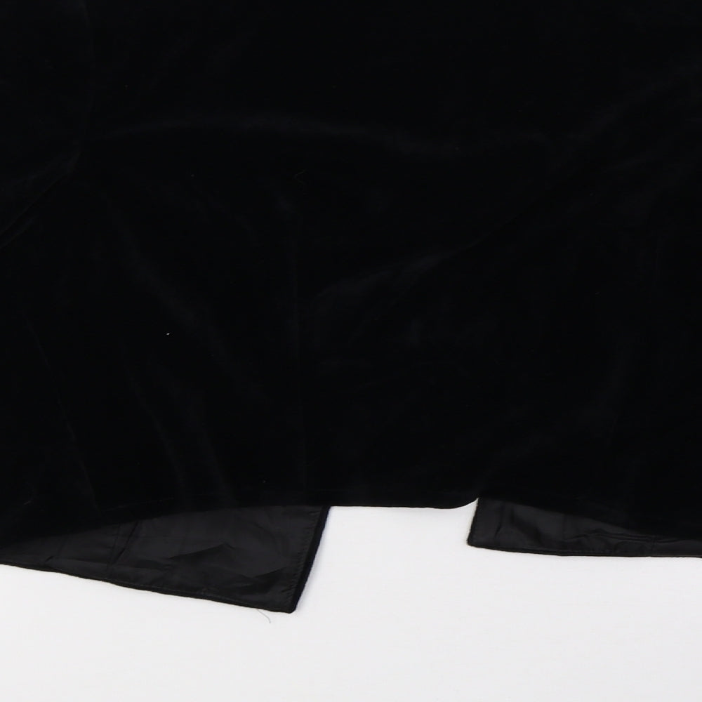 Yessica Womens Black  Velvet Jacket Blazer Size 14