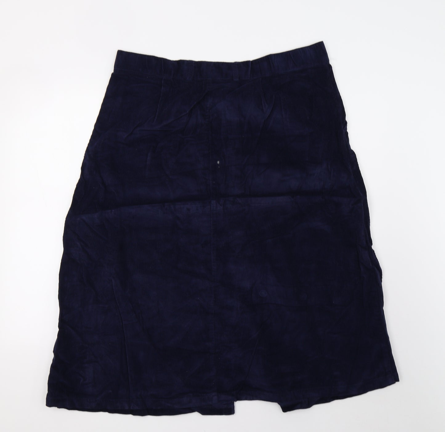 Damart Womens Blue  Velvet A-Line Skirt Size 18