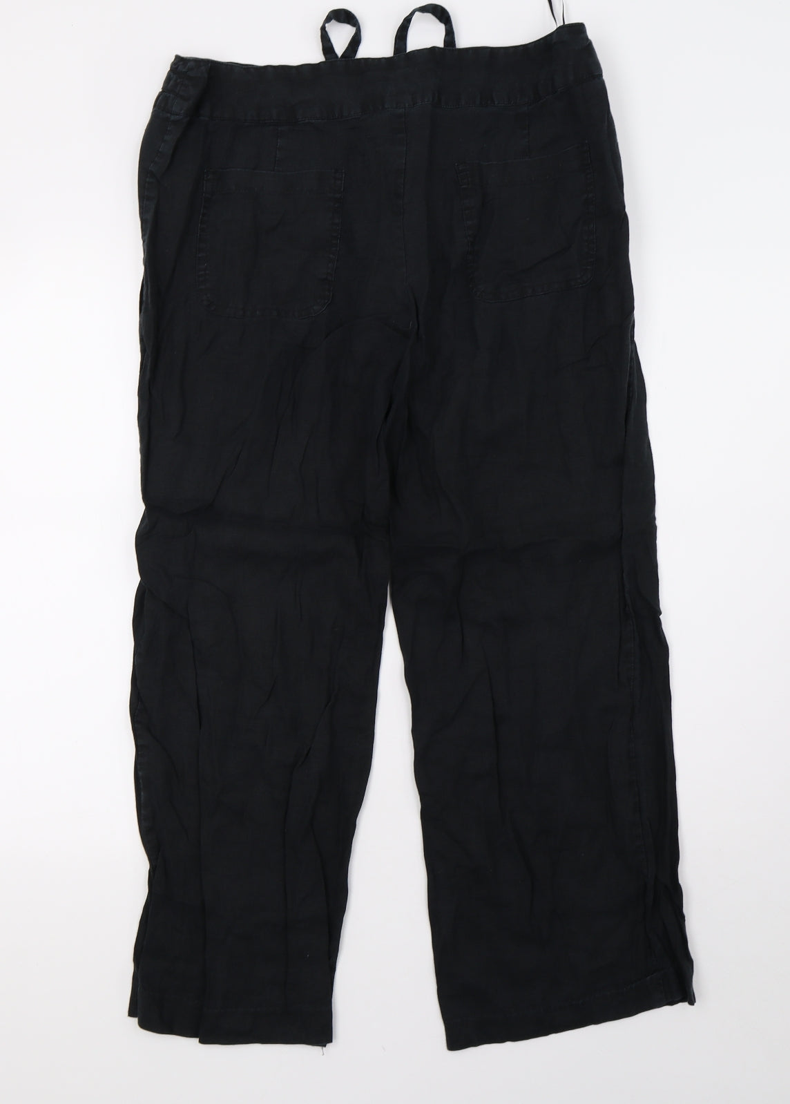Sainsburys Womens Black   Trousers  Size 14 L27 in