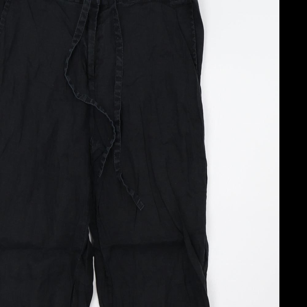 Sainsburys Womens Black   Trousers  Size 14 L27 in