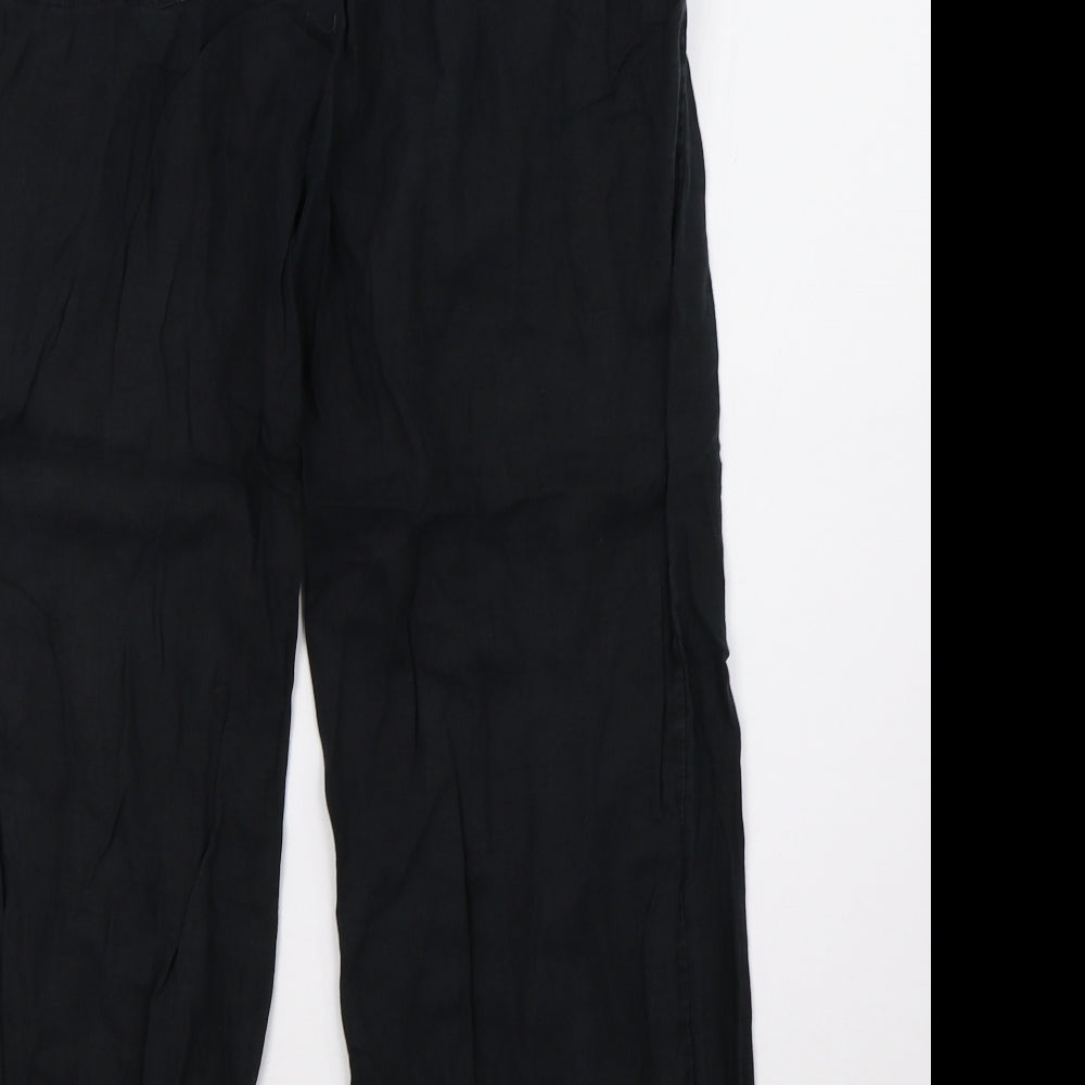 Sainsburys Womens Black   Trousers  Size 14 L27 in
