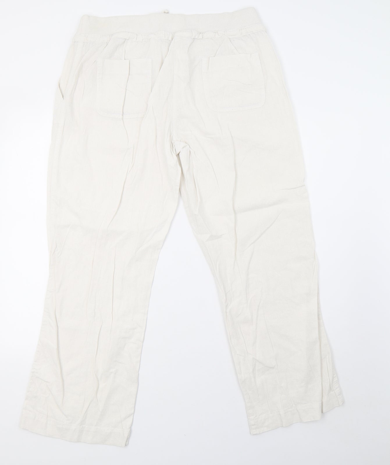 South Womens White   Trousers  Size 16 L30 in