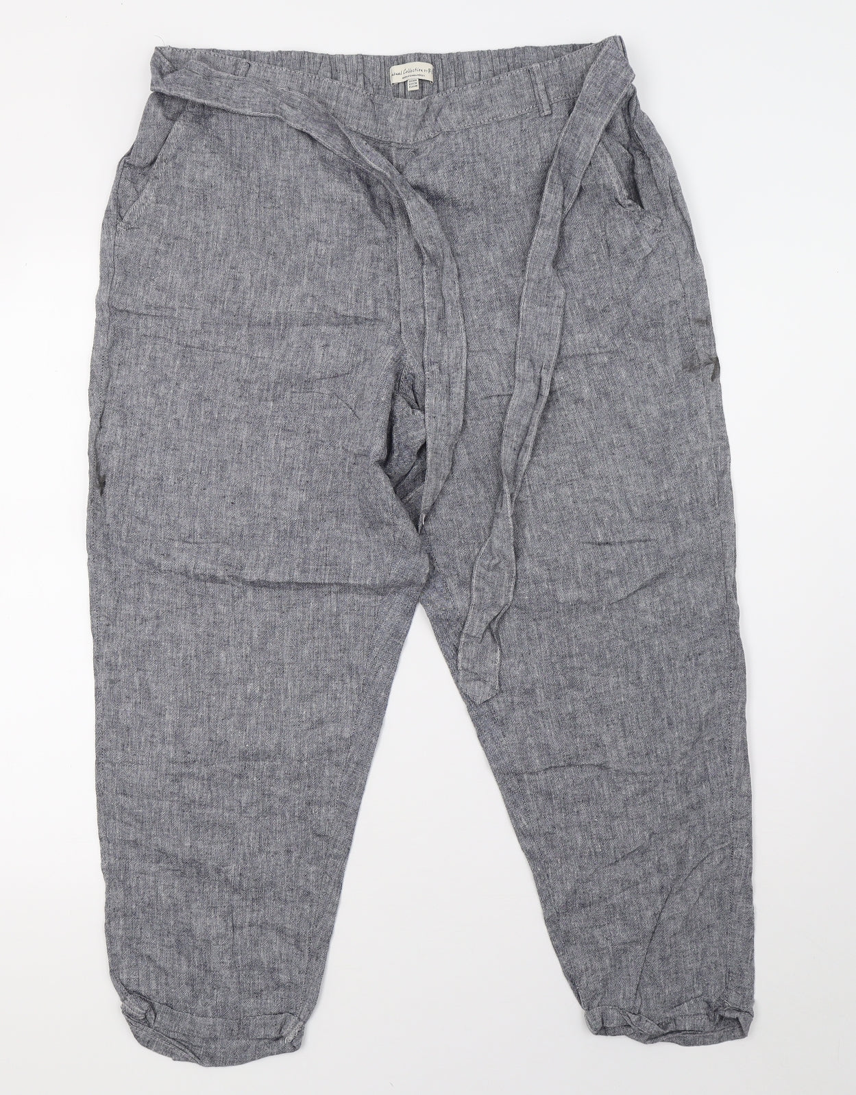 F&F Womens Grey   Trousers  Size 16 L27 in
