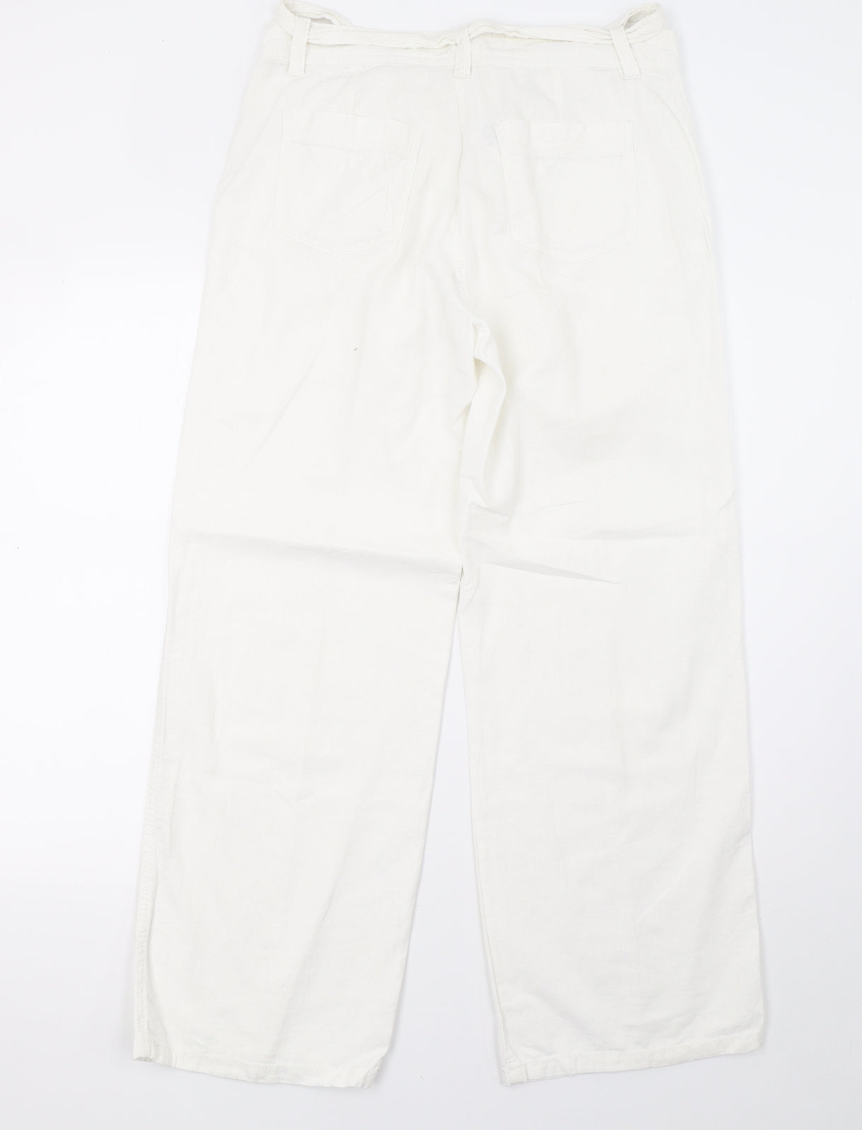 Marks and Spencer Womens White   Trousers  Size 12 L30 in