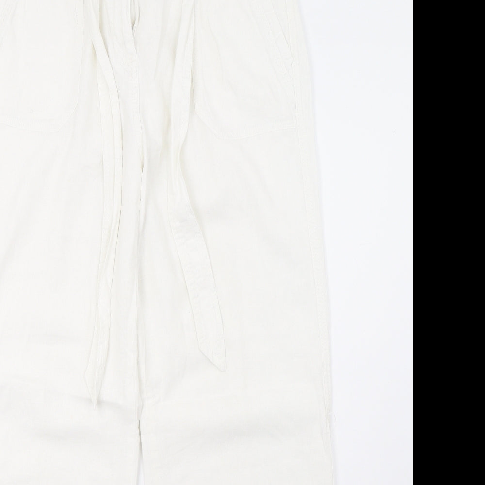 Marks and Spencer Womens White   Trousers  Size 12 L30 in