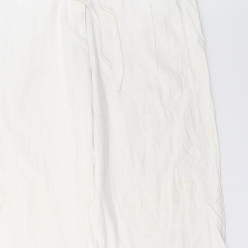 NEXT Womens White   Trousers  Size 12 L33 in
