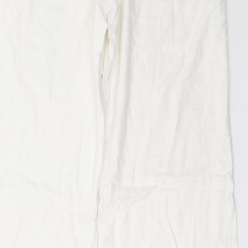 NEXT Womens White   Trousers  Size 12 L33 in