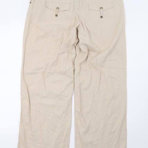 Wallis Womens Beige   Trousers  Size 12 L32 in