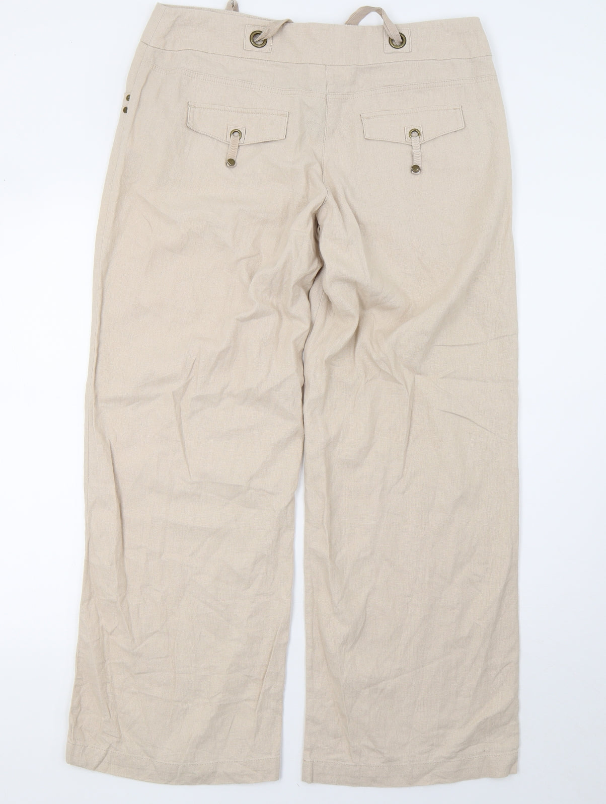Wallis Womens Beige   Trousers  Size 12 L32 in