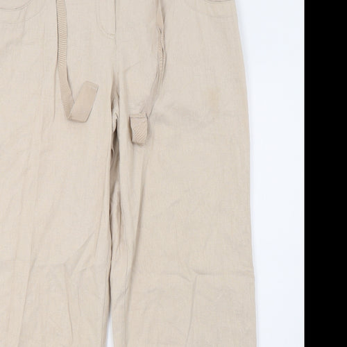 Wallis Womens Beige   Trousers  Size 12 L32 in