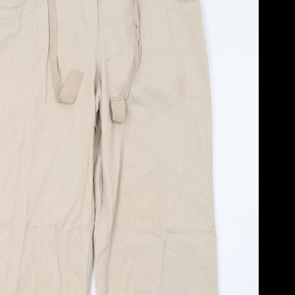 Wallis Womens Beige   Trousers  Size 12 L32 in