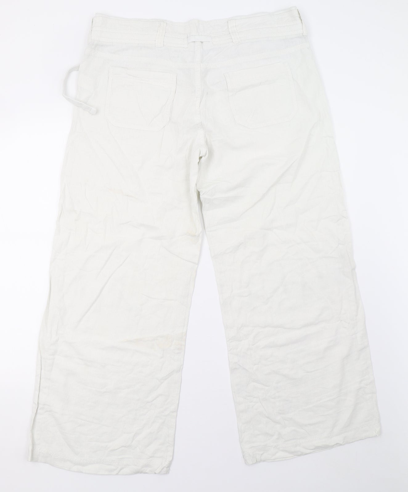 New Look Womens White   Trousers  Size 16 L28 in