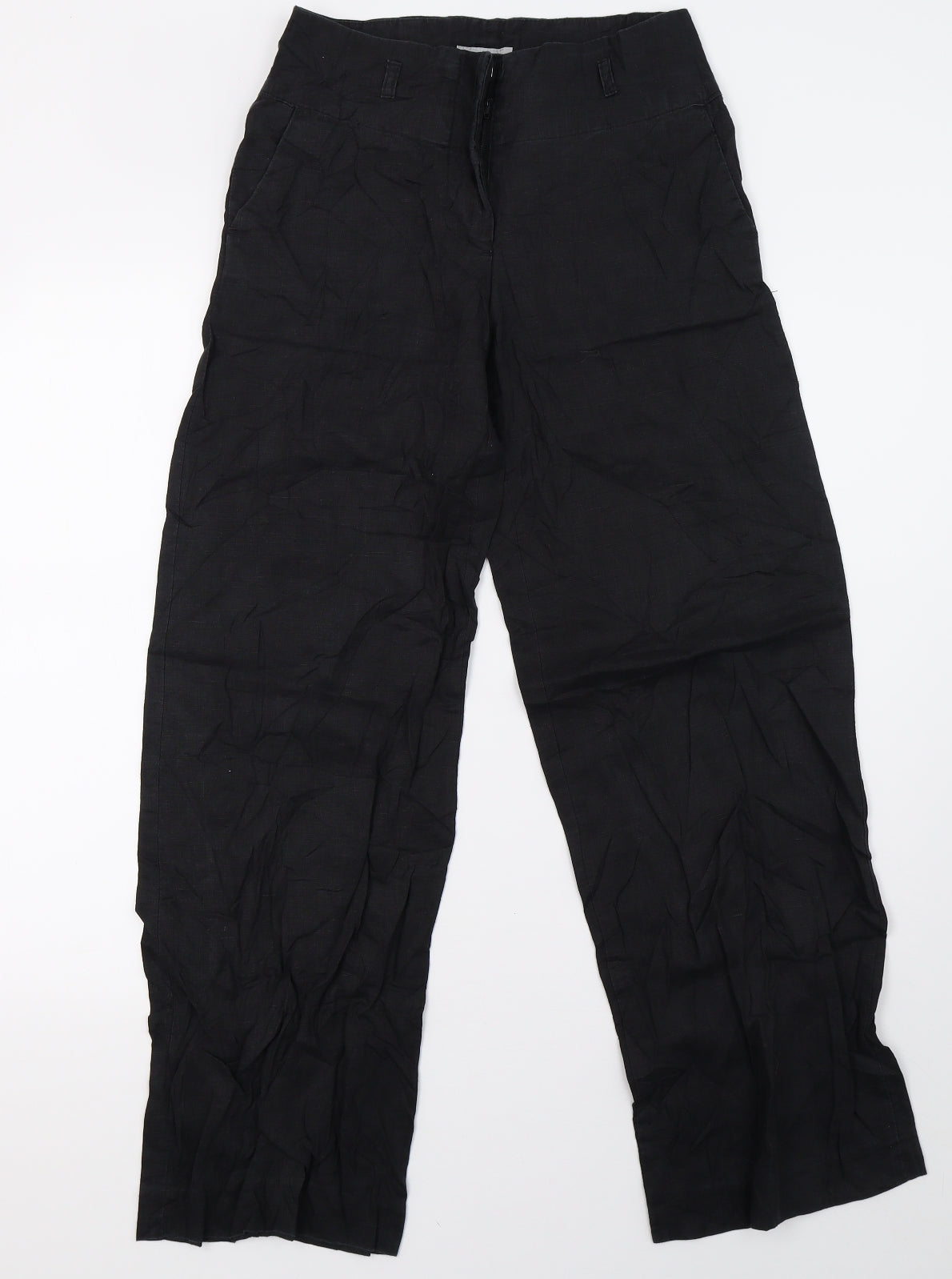 H&M Womens Black   Trousers  Size 10 L30 in