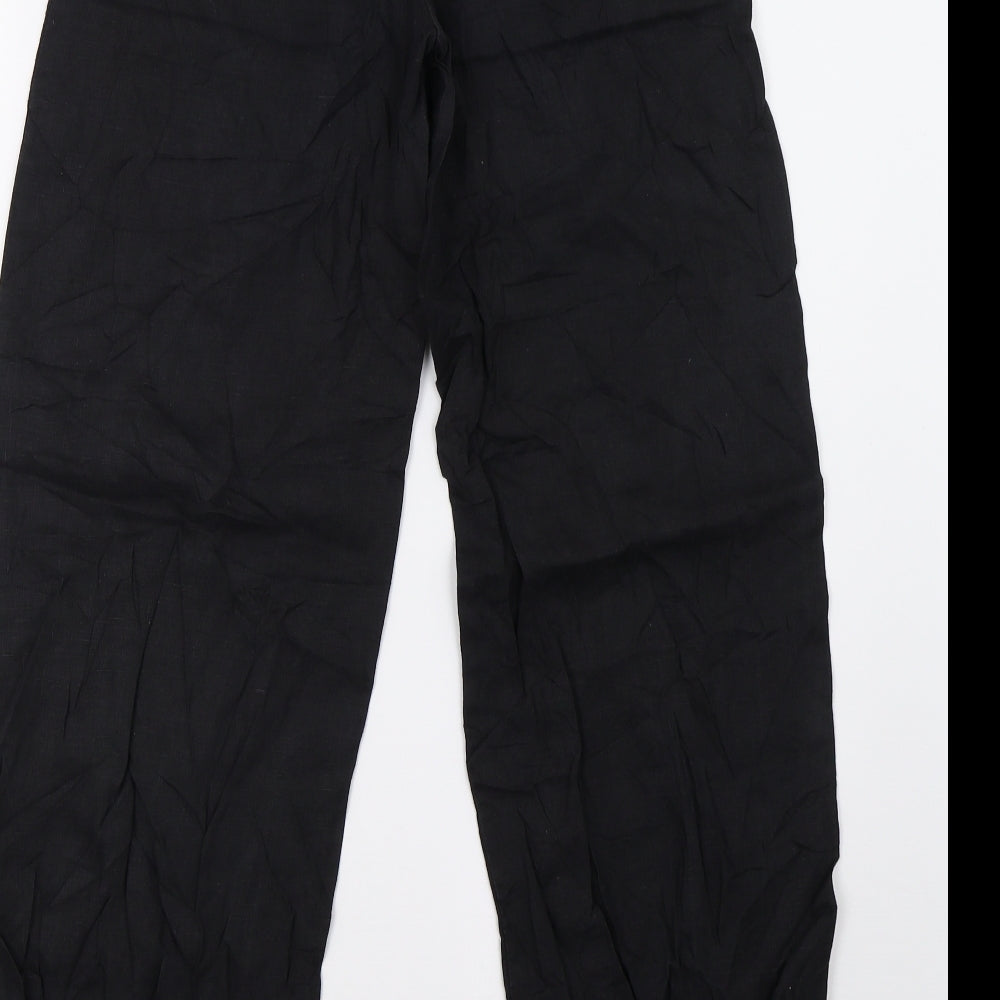 H&M Womens Black   Trousers  Size 10 L30 in