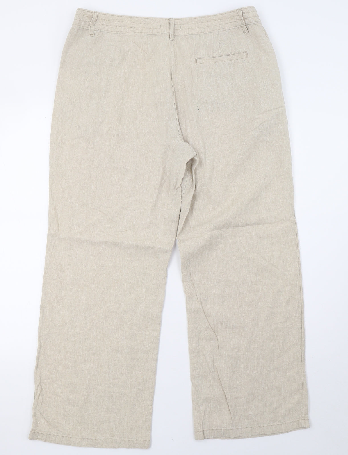 Sainsburys Womens Beige   Trousers  Size 14 L28 in